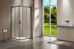 Душевой уголок Vincea Garda 100x90 профиль сталь стекло прозрачное - 2