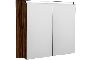 Зеркало-шкаф Vallessi 80 светлое дерево с подсветкой