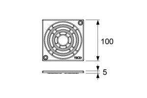 Базовая решетка 100 х 100 мм - 2