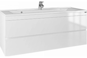 Тумба с раковиной подвесная Санта Марс 120 белый - 3