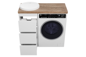 Тумба под раковину Brevita Grafit 60 белый (GRA-01060-023Я) - 3