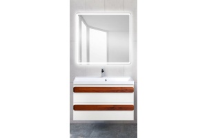 Комплект мебели Belbagno Aurora 80 белый