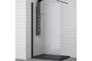 Душевая перегородка RGW Walk In WA-002B 100х195 профиль черный стекло матовое