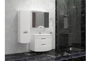 Зеркало-шкаф Style Line Жасмин-2 80/С Люкс, белый - 2