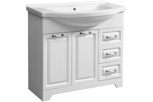 Тумба под раковину Stella Polar Кармелла Эльбрус 90 белый