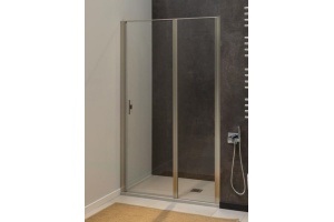 3.31002.BA PRIORITY, Дверь в нишу 900мм стекло Optiwhite, Easyclean, браш.алюм (252373)