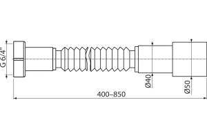 Гофра AlcaPlast A77 - 3