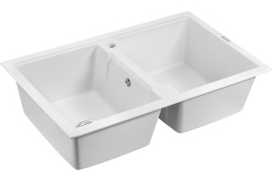 Мойка кухонная Paulmark Zwilling 81 белый матовый - 3