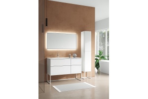 Тумба с раковиной SanVit Лира 120 L белый глянец - 3