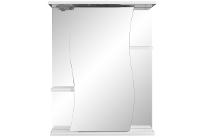 Зеркало-шкаф Stella Polar Волна Лолита 55 R с подсветкой белый - 2