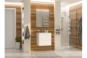 Тумба под раковину Misty Софт 60 белая глянцевая - 3