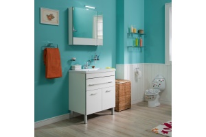 Мебель для ванной Aquanet Верона 75 белая, 1 ящик, 2 двери