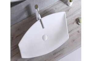 Раковина накладная CeramaLux N 68 см белый (78121) 