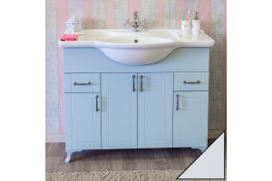 Тумба с раковиной Sanflor Глория 105 белая