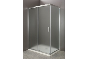 Душевой уголок BelBagno Uno 120х100 профиль хром стекло матовое