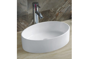 Раковина накладная Ceramalux N белый (9012)