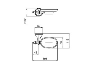 Мыльница Webert Ottocento (AM500101010) - 3