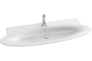 Тумба с раковиной Jacob Delafon Presquile 130 белый лак, 1 ящик - 2