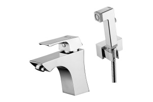 Смеситель Lemark Unit для раковины с гигиеническим душем LM4516C