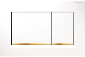 Кнопка смыва Geberit Sigma 30 115.883.KK.1 белый / золото
