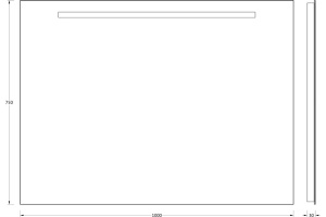 Зеркало в ванную Evoform  100 см (BY 2007) - 2