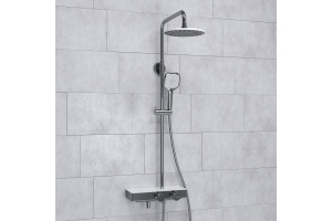 Душевая система WasserKraft 22.5 с термостатом хром - белый - 2