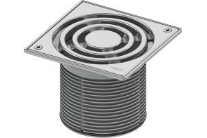 Базовая решетка 150 х 150 мм с фиксаторами, с монтажным элементом, сталь