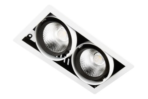 Встраиваемый светильник Ambrella Light T T812 BK/CH 2*12W 4200K - 2