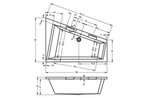 Акриловая ванна Riho Doppio 180 L - 2