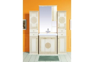 Зеркало Misty Olimpia Lux 75 R бежевая патина - 2