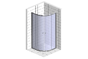 Душевой уголок Royal Bath HKD 100х100 профиль хром стекло прозрачное - 2