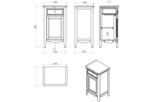 Тумба Tiffany World Veronica (VER2150D-N) - 2