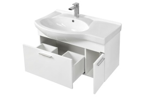 Тумба с раковиной Aquaton Инди 80 белый - 3