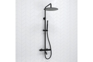 Душевая система WasserKraft 30 с термостатом черный матовый - 2