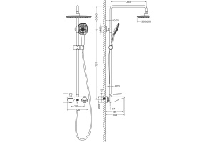 Душевая стойка Timo Helmi SX-1170/03 - 3