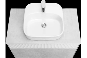 Комплект мебели Aquaton Марбл 80 белый-серый - 3