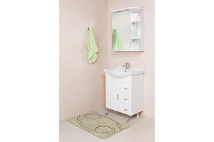 Зеркало-шкаф Onika Луна 55 L с подсветкой, белый (205520) - 3