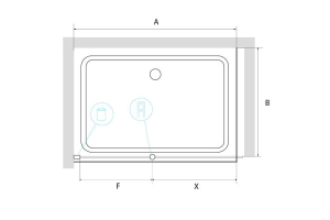 Душевая перегородка RGW Walk in 90х195 хром стекло матовое - 2