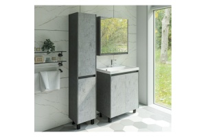 Зеркало-шкаф Stella Polar Кибэла 80 серый - 2