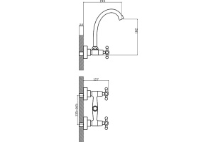 Смеситель для кухонной мойки Rossinka  хром (G02-73) - 2