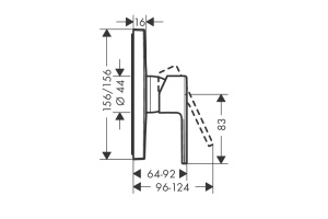 Смеситель Hansgrohe Vernis Shape хром - 2