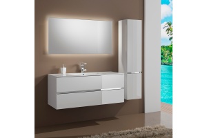 Тумба под раковину Sanvit Кубэ-2 120 белый глянец - 2