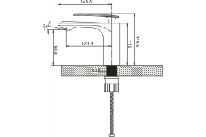Смеситель BelBagno Gello GEL LVM CRM для раковины - 2