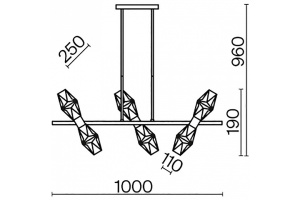 Подвесной светильник Maytoni Coctail time MOD325PL-06G - 3