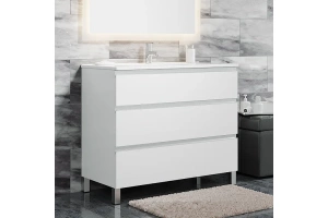 Тумба под раковину Sanvit Авеню-3 100 белый глянец
