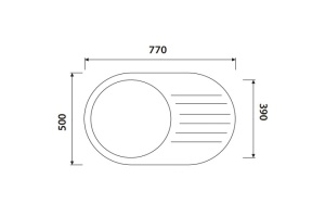 Кухонная мойка KAISER KGM-7750 гранит (KGM-7750-J) - 2