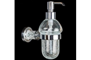 Дозатор для жидкого мыла Boheme Murano crystal (10912-CRST-CH)