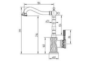Смеситель Zorg Antic A 109K-BR для кухонной мойки - 2