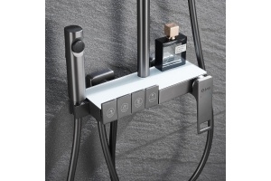 Душевая стойка Black&White Universell черная - 2