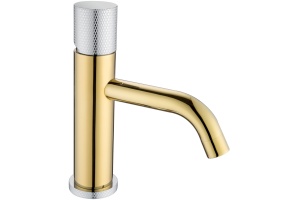 Смеситель Boheme Stick 121-GCR.2 для раковины, gold touch chrome